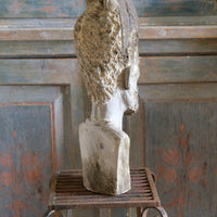 African Carved Serpentine Stone Sculpture Of A Tribal Elder