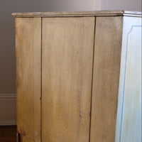 Painted back - Antique French Painted Commode with Central Deep Drawer, Circa 1800