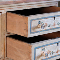 fine dovetail drawer joints - Antique French Painted Commode with Central Deep Drawer, Circa 1800