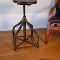 Raised Industrial Swivel Stool, Circa 1950