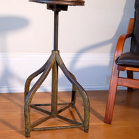 Raised Industrial Swivel Stool, Circa 1950