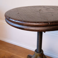 Close up of the seat - An Industrial Swivel Stool, Circa 1950
