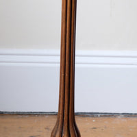 English Regency Burr Walnut Candlestand Table Circa 1815–1825 with Tripod Weighted Base