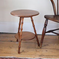 William Gerrard mahogany cricket table with faux bamboo legs