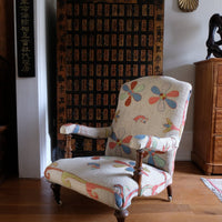 Afghan Suzani Kilim Upholstered 19th Century Country House Armchair