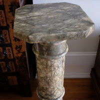 Top of pedestal plinth - Antique Verd Antique Green Marble Pedestal Column