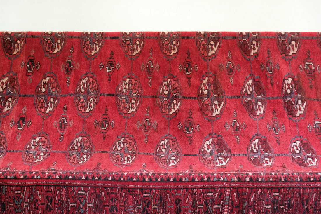 Turkish Turkoman Vintage Rug With 27 Medallions Circa 1950s