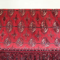 Turkish Turkoman Vintage Rug With 27 Medallions Circa 1950s