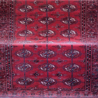 Turkish Turkoman Vintage Rug With 27 Medallions Circa 1950s