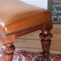 Victorian Oak and Leather Masonic Kneeling Bench Brighton Lodge Provenance