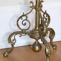 19th Century Brass Jardinière and Onyx Circular Table