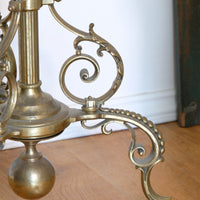 19th Century Brass Jardinière and Onyx Circular Table