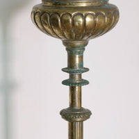 19th Century Brass Jardinière and Onyx Circular Table
