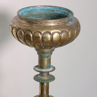 19th Century Brass Jardinière and Onyx Circular Table