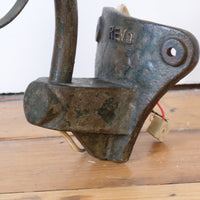 1930s Revo Tipton cast iron and copper swan neck street lamp