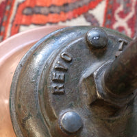 1930s Revo Tipton cast iron and copper swan neck street lamp