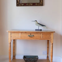 Antique Victorian ash side table Harrison and Son Blackburn with drawer and pot board