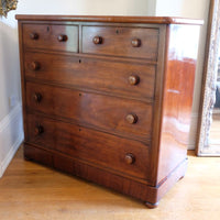 Victorian Mahogany Chest of Drawers – 2‑over‑3 Large Storage