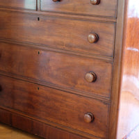Victorian Mahogany Chest of Drawers – 2‑over‑3 Large Storage