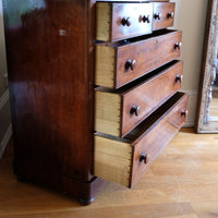Victorian Mahogany Chest of Drawers – 2‑over‑3 Large Storage
