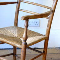 armrest on a Philip Clissett Spindle Back Armchair Herefordshire Circa 1890Philip Clissett Spindle Back Armchair Herefordshire Circa 1890