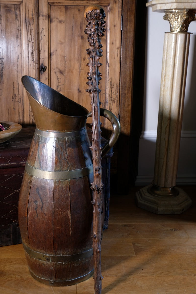 Hawthorn Folk Art Hedgerow Walking Stick