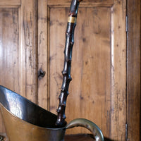 Folk Art Hawthorn Walking Stick Dated 1955