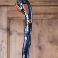 Folk Art Hawthorn Walking Stick Dated 1955