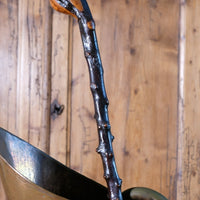Folk Art Hawthorn Walking Stick Dated 1955