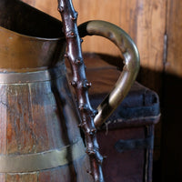 Folk Art Hawthorn Walking Stick Dated 1955