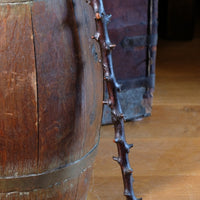 Folk Art Hawthorn Walking Stick Dated 1955