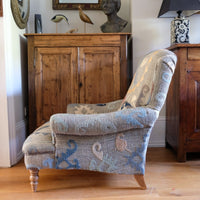 Howard & Son Style Armchair in Suzani Kilim Upholstery