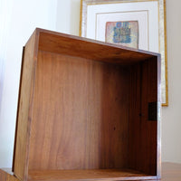 Late Georgian Anglo-Chinese Padauk Chest of Drawers with Mitred Face Frame and Original Brass Side Carrying Handles