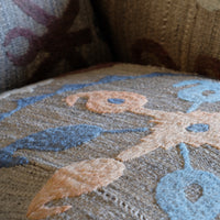 Howard & Son Style Armchair in Suzani Kilim Upholstery