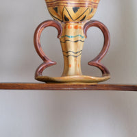 Arts Crafts Pottery Candlestick by Wardle Co Stoke on Trent Classic Design