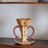 Arts Crafts Pottery Candlestick by Wardle Co Stoke on Trent Classic Design