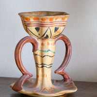 Arts Crafts Pottery Candlestick by Wardle Co Stoke on Trent Classic Design
