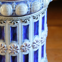 19th-century Westerwald stoneware jardinière with Arts & Crafts pedestal