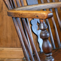19th century Windsor splat‑back armchair
