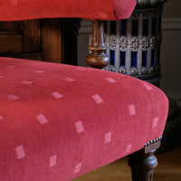 19th Century Open Arm Library Armchair With Serpentine Back and Original Castors