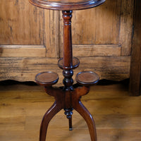 19th Century Mahogany Wine Or Plant Table With Parquetry Inlay