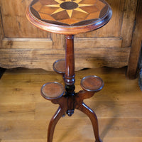 19th Century Mahogany Wine Or Plant Table With Parquetry Inlay