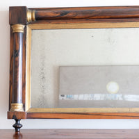 Antique rosewood gilt overmantel mirror circa 1830s