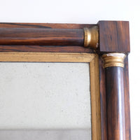 Antique rosewood gilt overmantel mirror circa 1830s