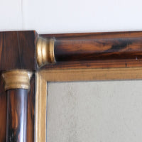 Antique rosewood gilt overmantel mirror circa 1830s