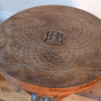 Antique Anglo-Indian Elephant Table – Hand-Carved Cultural Art