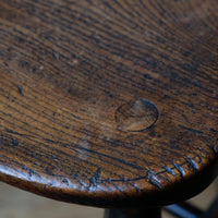 19th century Windsor wheelback armchair in ash and elm