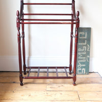 Mahogany Waterfall Four Rail Towel Rail