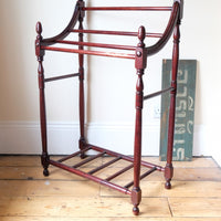 Mahogany Waterfall Four Rail Towel Rail