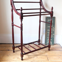 Mahogany Waterfall Four Rail Towel Rail